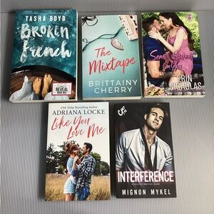Signed Set of 5 Mixed Tropes/Genres Contemporary Romance Books